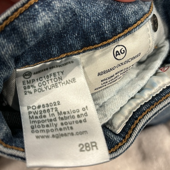 Women’s Anthropologie Stevie Straight Denim Jeans size 28R used good condition - Picture 4 of 5